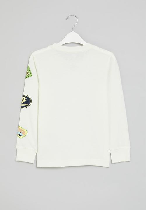 Nike - Nkb retro sticker long sleeve tee - sail