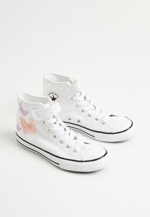 Converse - Chuck taylor all star easy on butterflies - white/pink phase/grape fizz