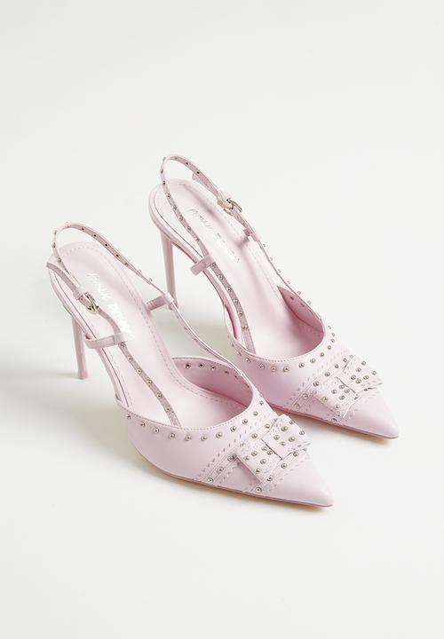 Public Desire - Espresso slingback court - baby pink
