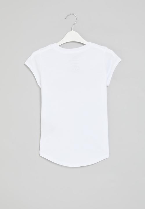 Nike - Nkg jdi swoosh split short sleeve tee - white/playful pink