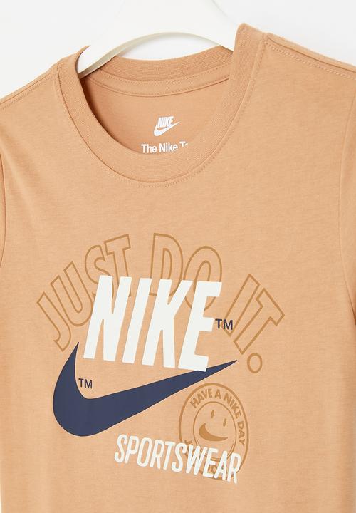 Nike - Nkb retro sportswear short sleeve tee - amber brown