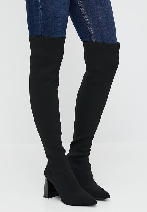 Call It Spring - Rhamona over the knee boot - open black