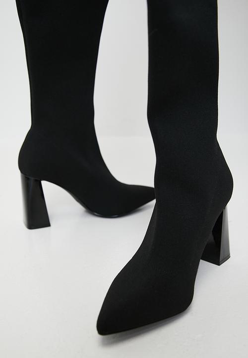 Call It Spring - Rhamona over the knee boot - open black