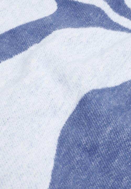 Sixth Floor - Foliage Bed Throw - Blue
