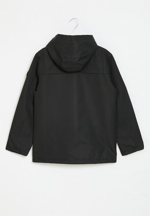SOVIET - Boys zip through parka jacket - black