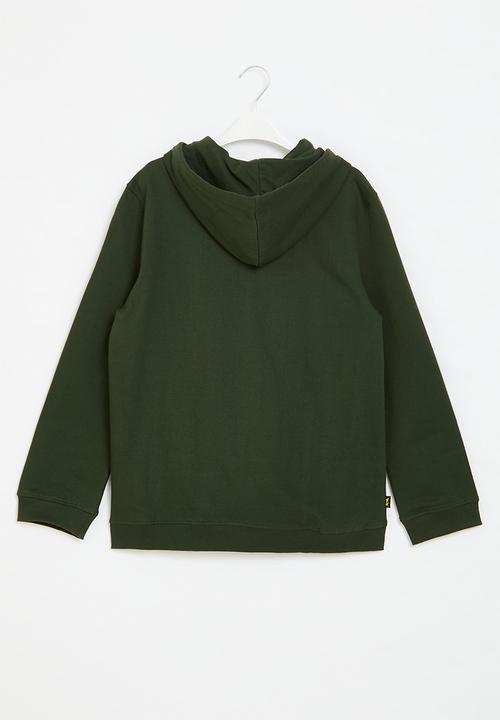JEEP - Fleece pull over hoody-olive