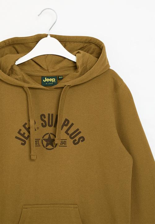 JEEP - Pull over logo hoody- carhatt brown