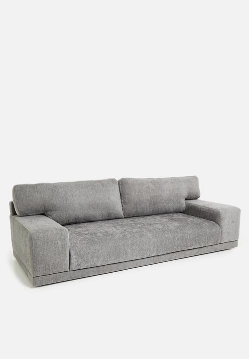 Sixth Floor - Clifton 3 seater sofa - Mirage charcoal