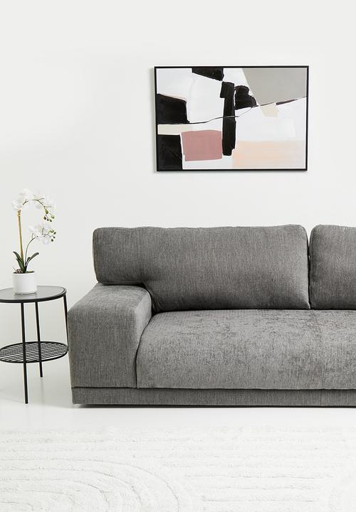 Sixth Floor - Clifton 3 seater sofa - Mirage charcoal