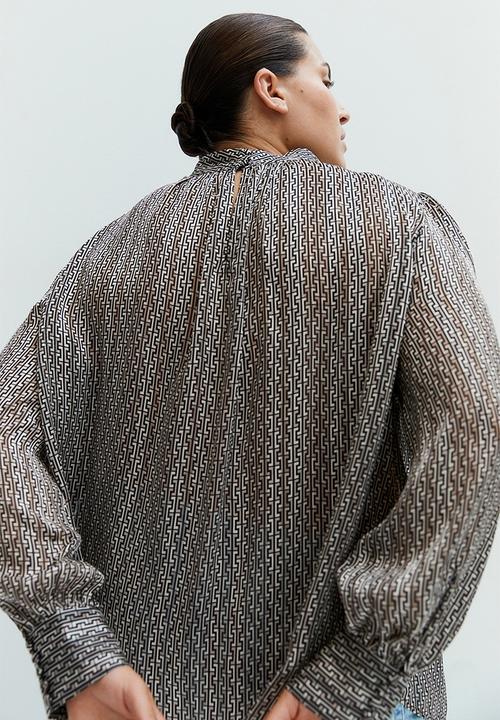 H&M - Patterned blouse - beige multi