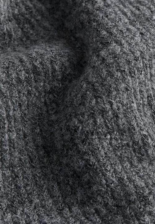 H&M - Rib-knit off-the-shoulder jumper - grey