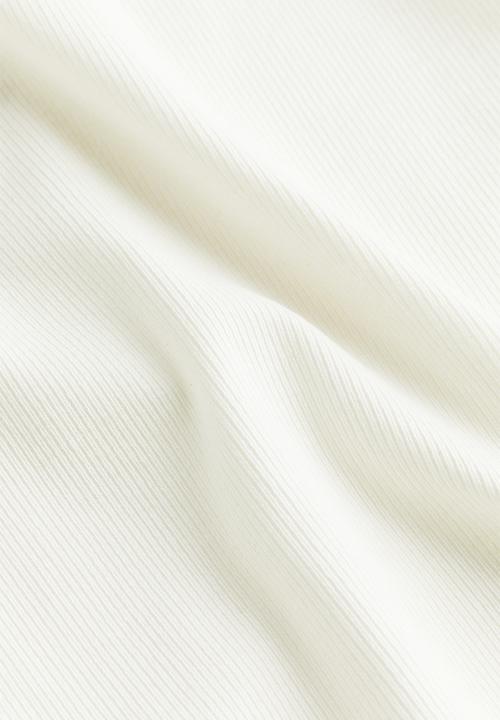 H&M - Mama ribbed jersey top - white