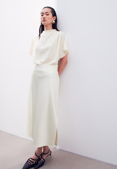H&M - Short-sleeved blouse - white