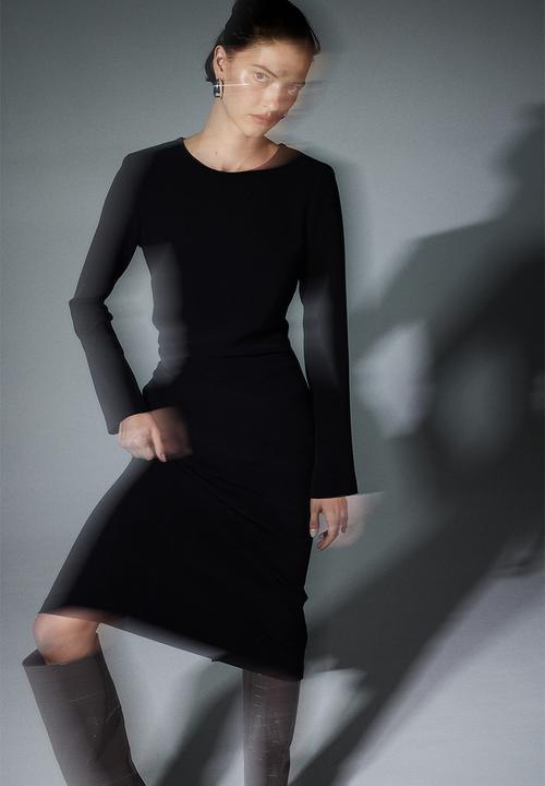 H&M - Shoulder-pad dress - black