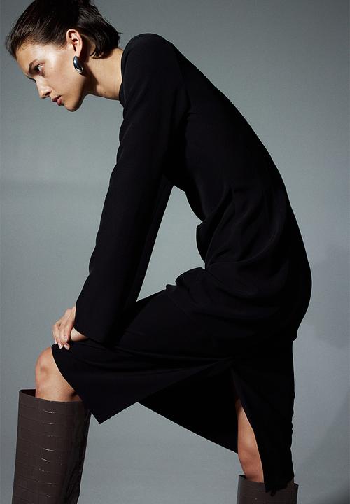 H&M - Shoulder-pad dress - black
