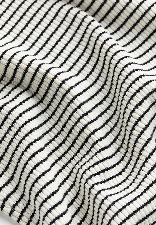 H&M - Rib-knit top - white multi