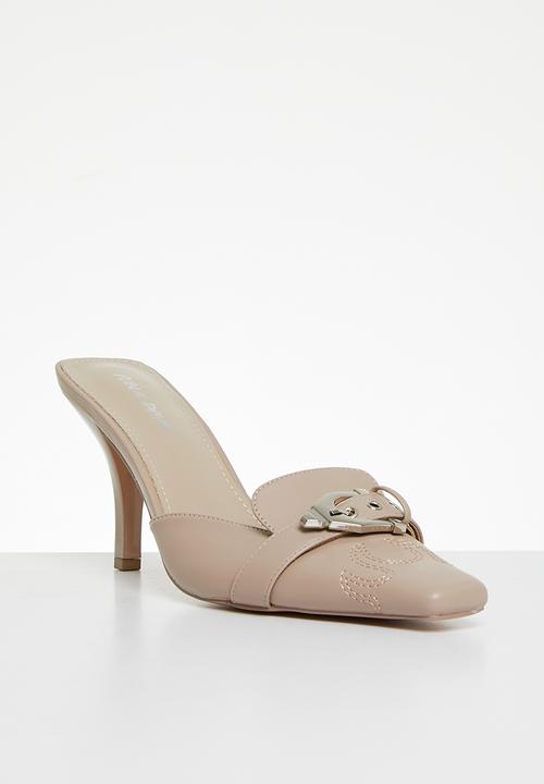 Public Desire - Macchiato heeled mule - taupe