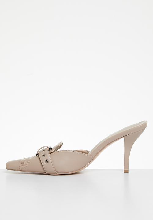 Public Desire - Macchiato heeled mule - taupe