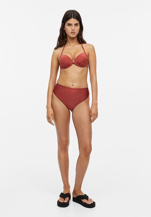 H&M - Super push-up bikini top - rust red