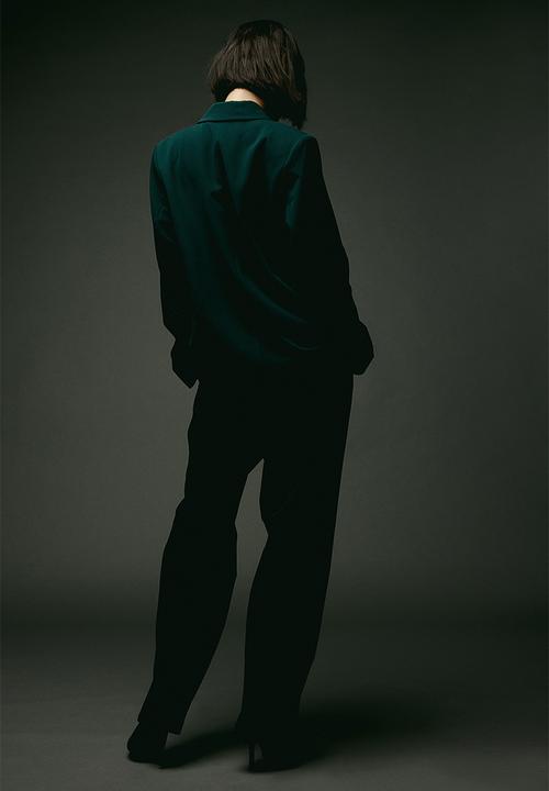 H&M - Double-breasted blazer - dark green 