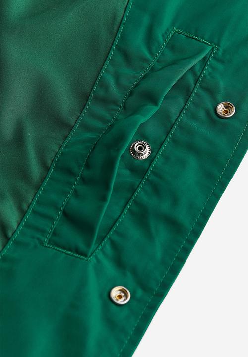 H&M - Regular fit satin baseball jacket - green, multi