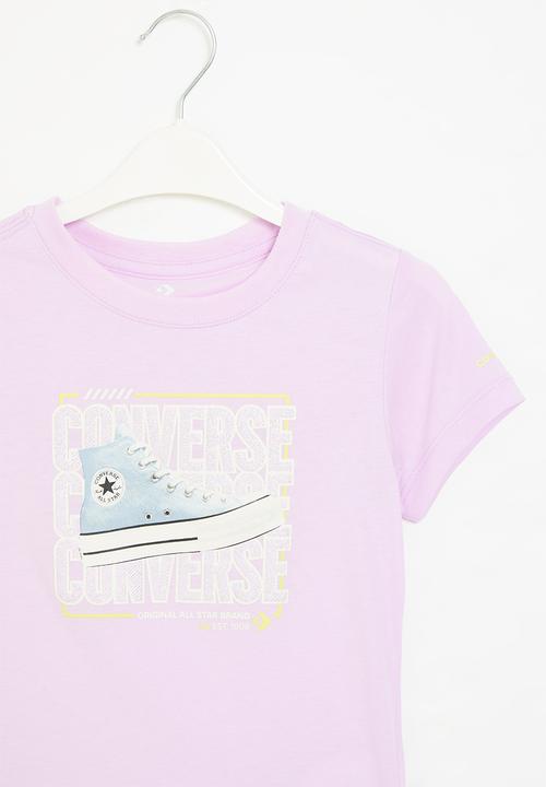 Converse - Cnvg chuck taylor graphic t sh - stardust lilac