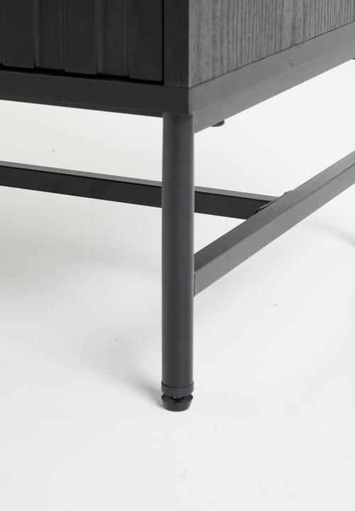 Sixth Floor - Moore bedside table-Black & Gold
