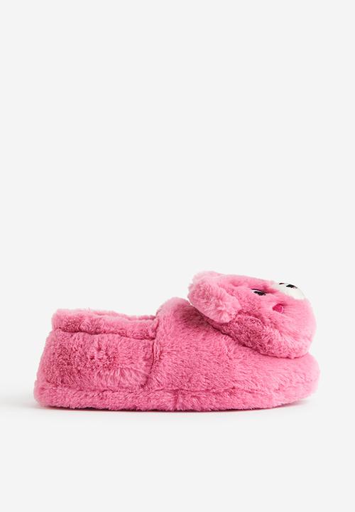 H&M - Fluffy slippers - purple & pink