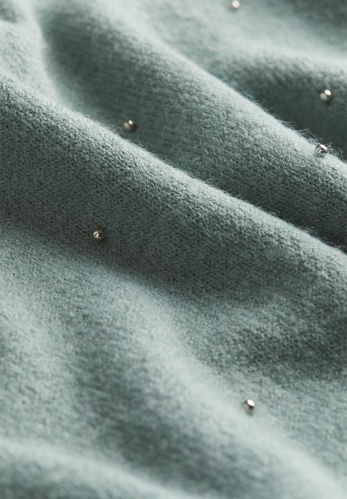 H&M - Beaded jumper - turquoise