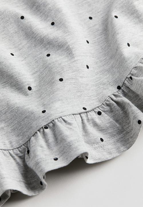 H&M - Printed long-sleeved t-shirt - grey
