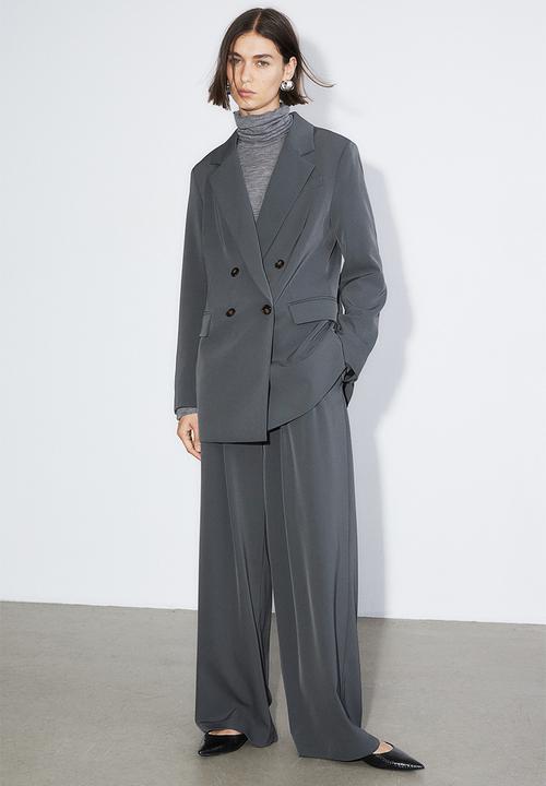 H&M - Double-breasted blazer - grey