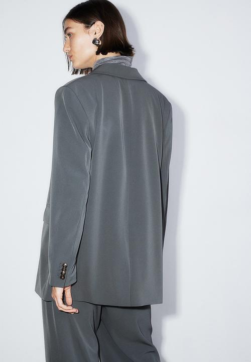 H&M - Double-breasted blazer - grey