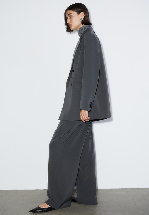 H&M - Double-breasted blazer - grey