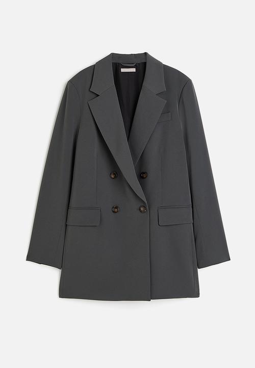 H&M - Double-breasted blazer - grey
