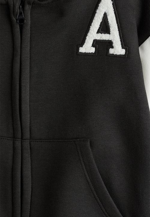 H&M - Zip-through hoodie - black