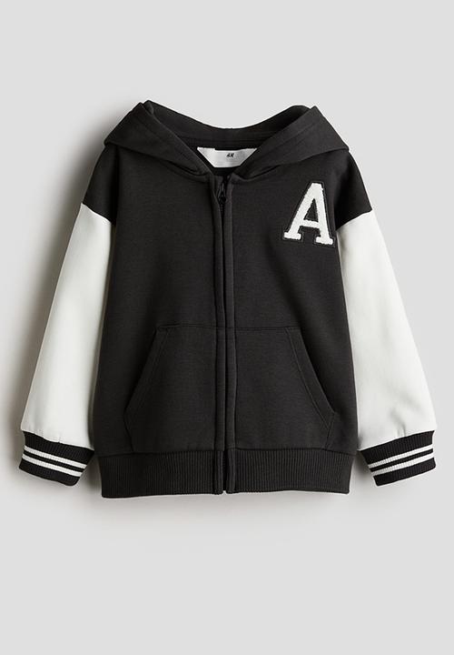 H&M - Zip-through hoodie - black