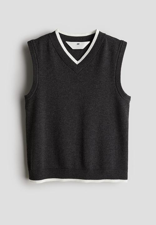 H&M - V-neck sweater vest - grey