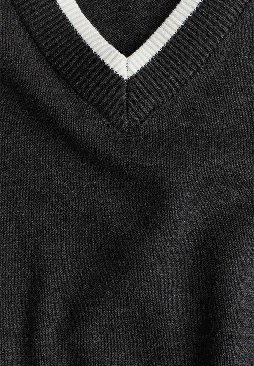 H&M - V-neck sweater vest - grey