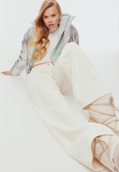 H&M - Corduroy trousers - white