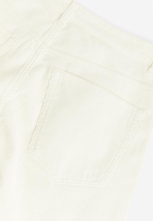 H&M - Corduroy trousers - white