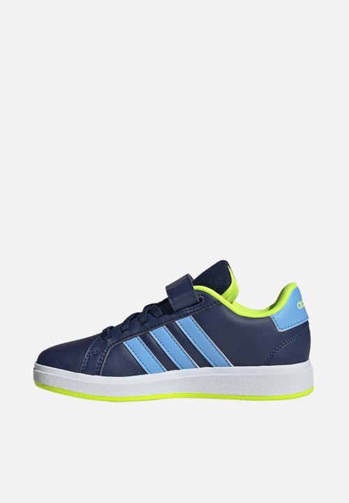 adidas Performance - Grand Court 2.0 El C - Dark Blue/Blue Burst/Lucid Lemon