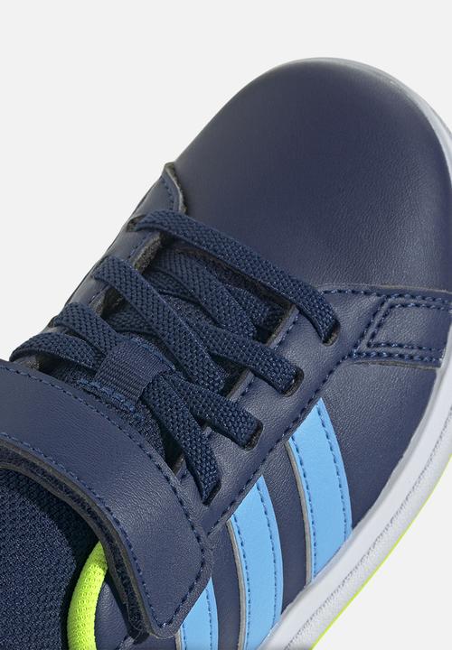 adidas Performance - Grand Court 2.0 El C - Dark Blue/Blue Burst/Lucid Lemon