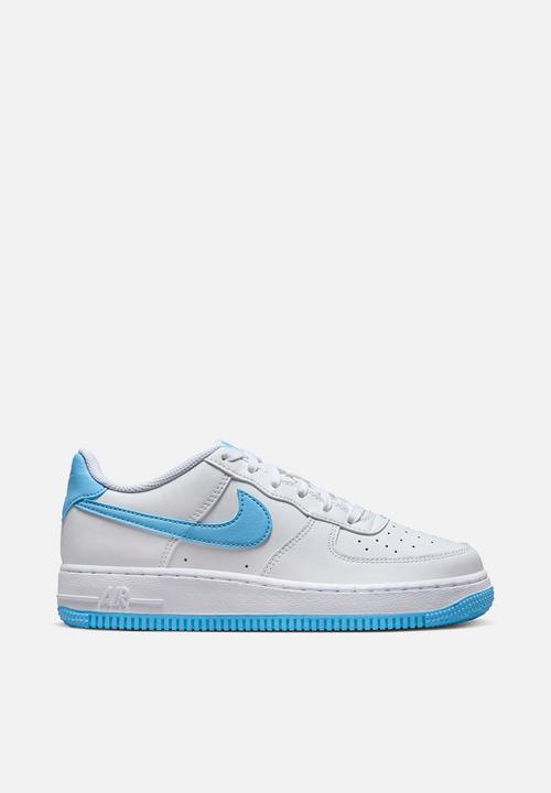 white and blue air force 1 lv8