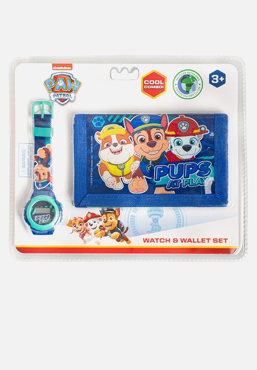Character Group - Paw patrol watch & wallet set - blue