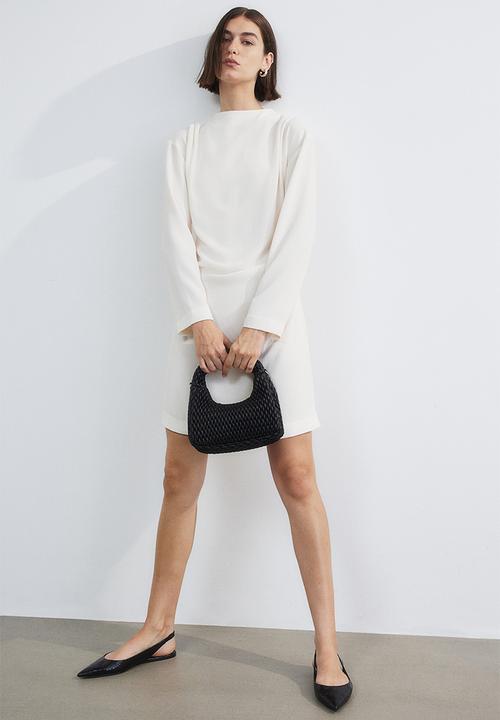 H&M - Draped dress - white
