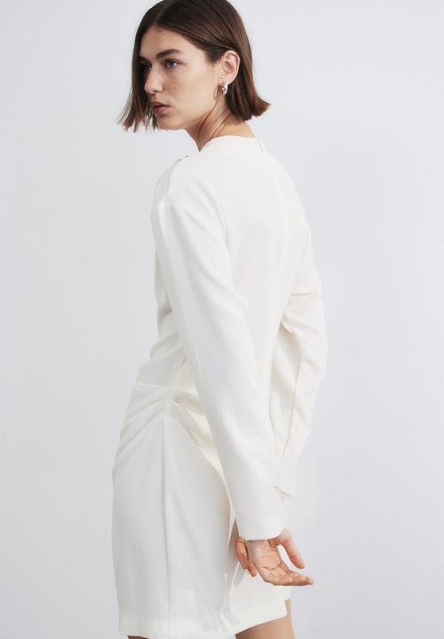 H&M - Draped dress - white