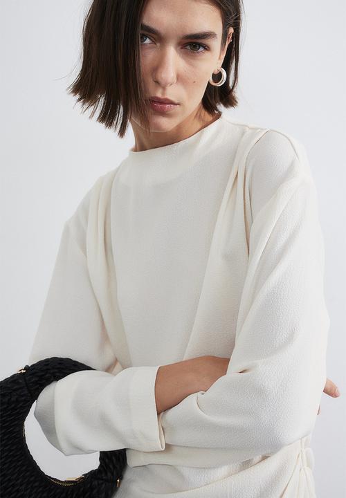 H&M - Draped dress - white