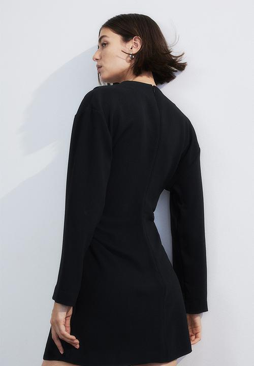 H&M - Draped dress - black