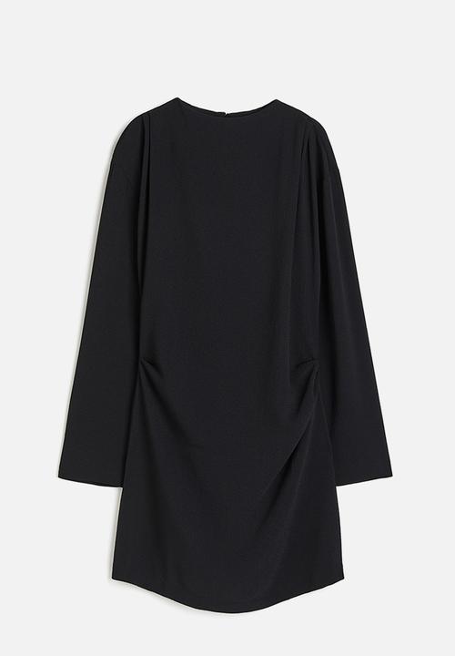 H&M - Draped dress - black