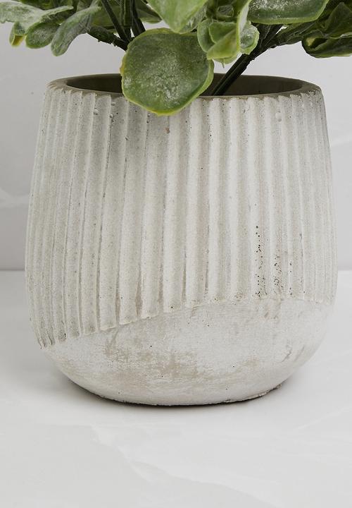 Sixth Floor - Jamsine Leaf Artificial Plant Ceramic pot